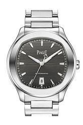 Piaget Polo S Automatic Grey Guilloche Dial Mens Watch Goa41003